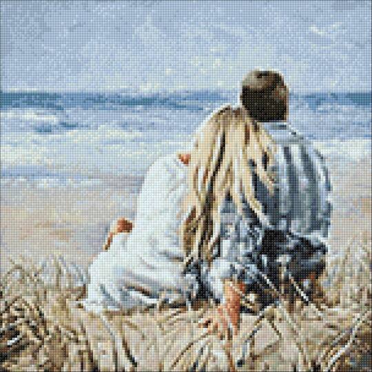 Wizardi Diamond Painting Kit On The Sea Coast